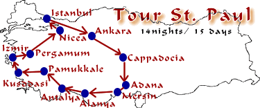 Biblical Tours, Turkey - Tour St. Paul (14 nights/15 days)